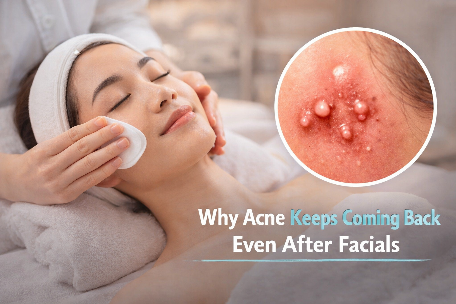 Why Acne Keeps Coming Back Even After Facials